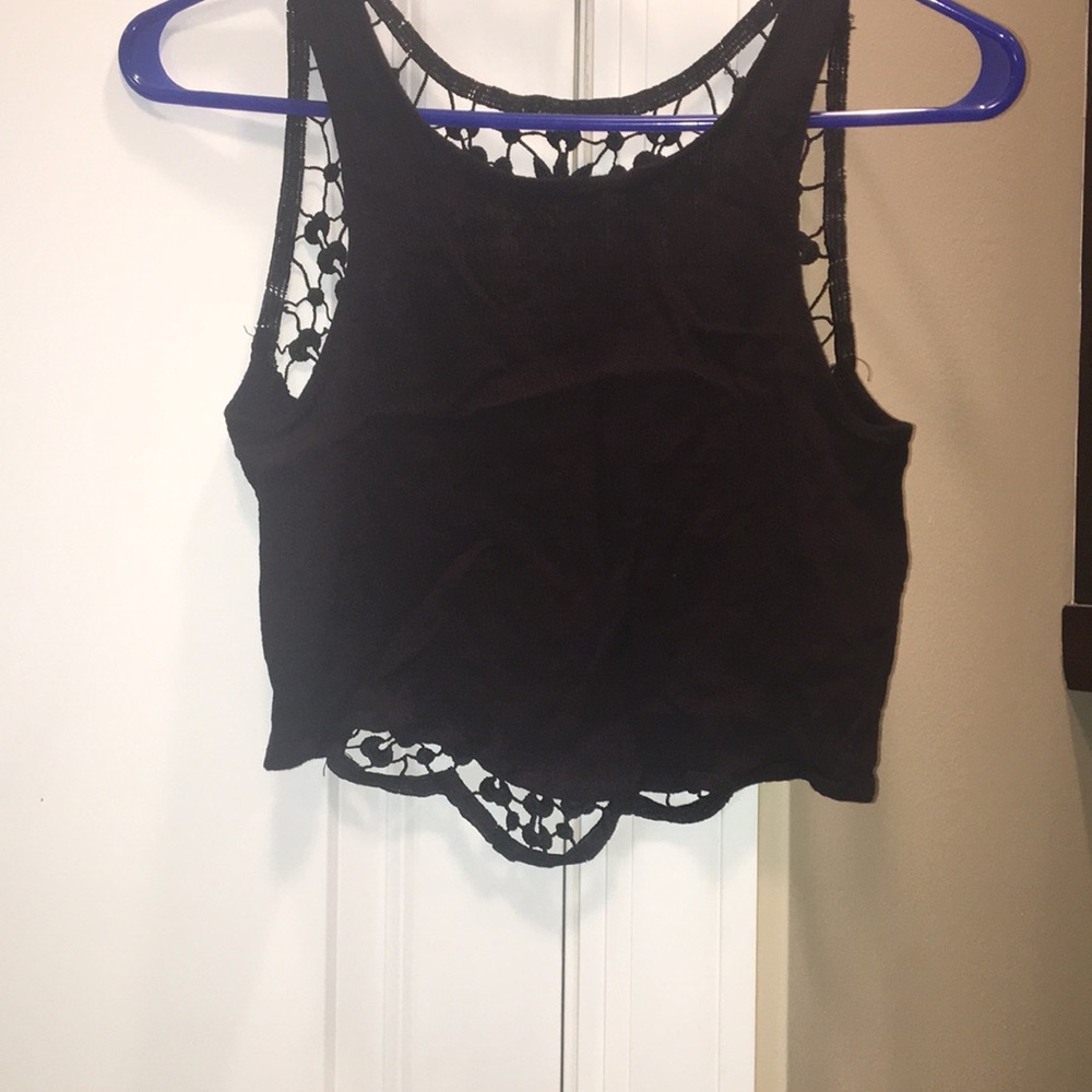 H&M open back crop top